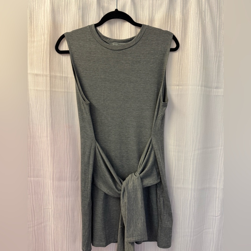Cherish Gray Sleeveless Tunic Top